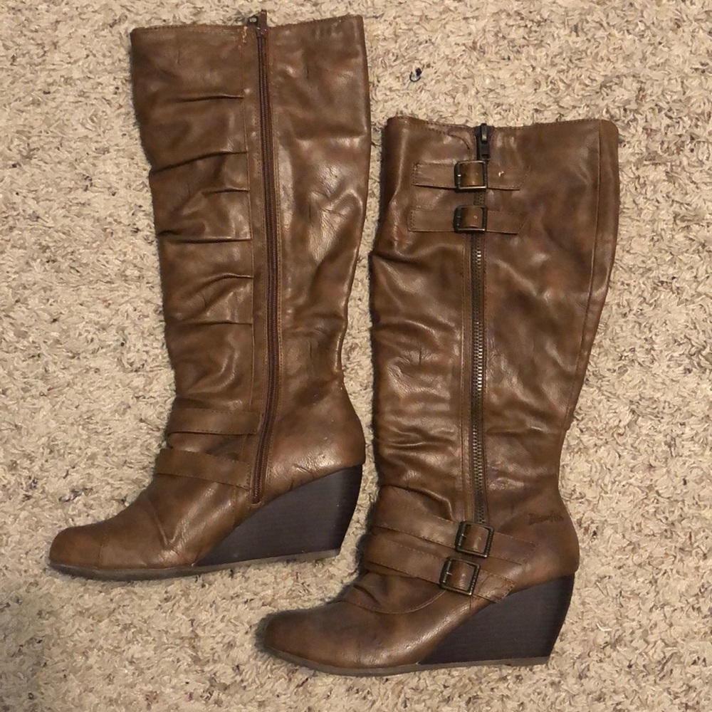 Tall Wedge Blowfish Boots